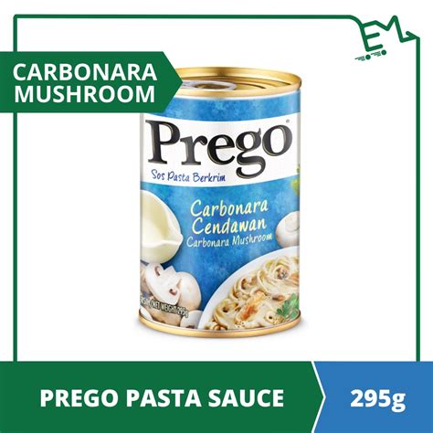 Prego Carbonara Mushroom Pasta Sauce Sos Pasta Berkrim Carbonara