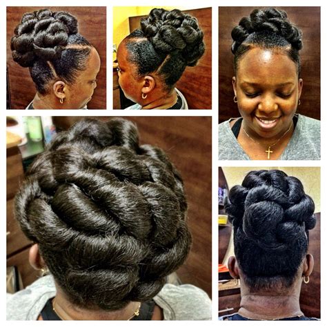 Pin By Kinks Couture On Natural Hair Updo S By Kinks Couture Natural Hair Updo Hair Styles