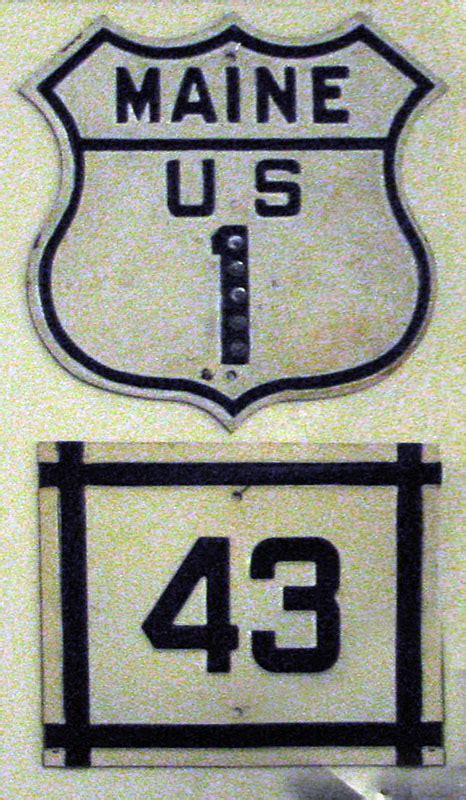 Maine State Highway 43 And U S Highway 1 Aaroads Shield Gallery