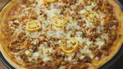 Chicken Keema Pizza Recipe The Best Homemade Chicken Keema Pizza You