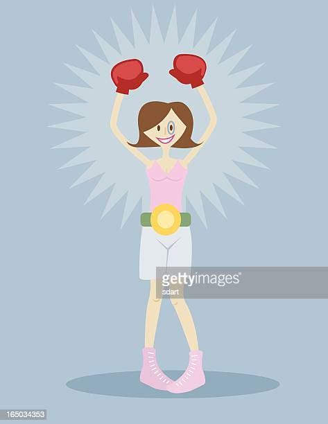 Female Boxing High Res Illustrations Getty Images