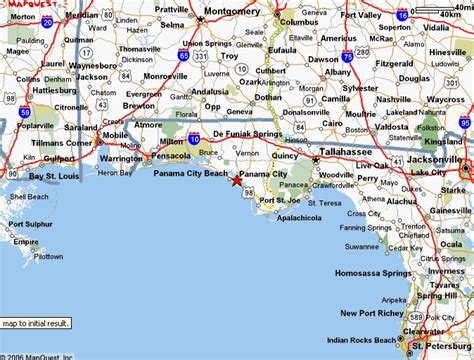 Panama City Fl Map Of Florida United States Map