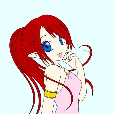 Red Hair Elf Girl By Whytedeath On Deviantart