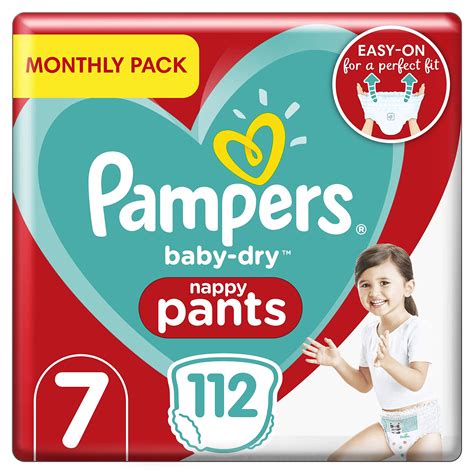 Buy Pampers Size 7 Baby Dry Nappy Pants 112 Count Monthly Savings
