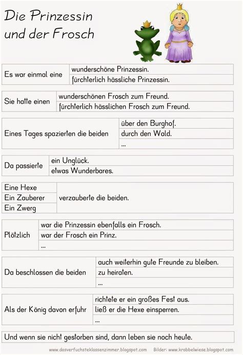 Kooperatives lernen in der praxis. Entscheidungsgeschichte - Prinzessin und Frosch | Märchen grundschule, Lernen, Bildergeschichten ...