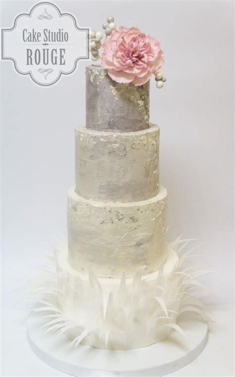 Cake Gray Rustic Buttercream Wedding Cake 2377256 Weddbook
