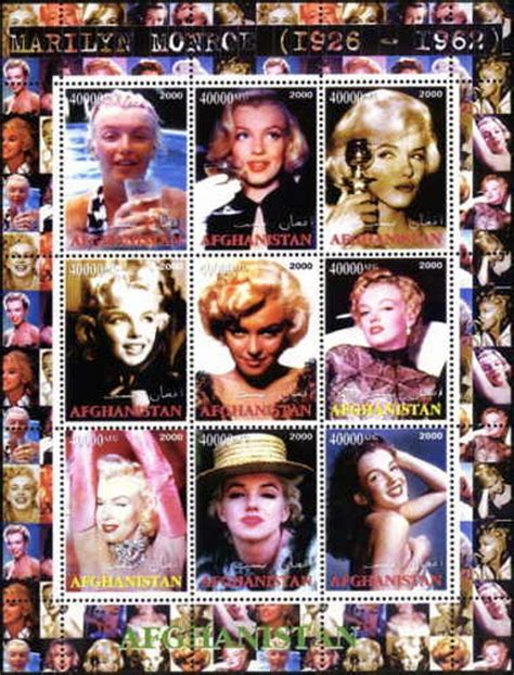 Marilyn Monroe On Stamps
