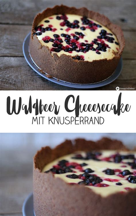 Sonntagskuchen Waldbeer Cheesecake - leckeres Käsekuchen Rezept | Kuchen und torten rezepte ...