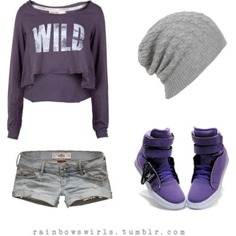To celebrate black history month, the invisible tomboy is taking the. Polyvore Swag Outfits | It's purple swag time. C ...