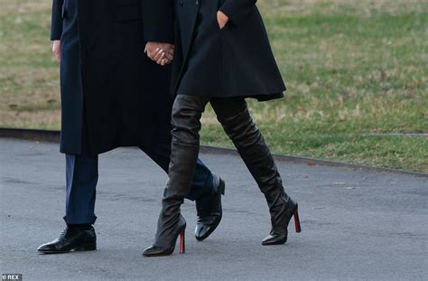 melania ditches her thigh high boots as she leaves chilly dc for christmas in the florida sun