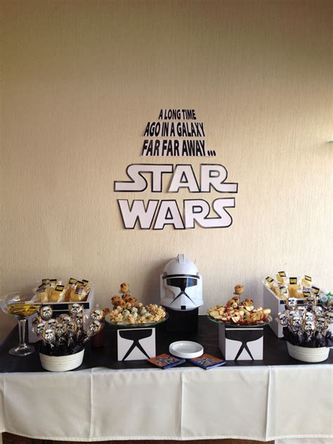 Star Wars Themed Party Eventos Sociales Decoración De Unas Manualidades