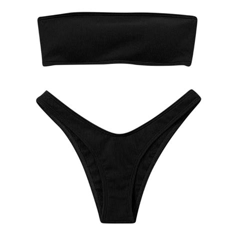 tube two piece bikini nude bikini special fabric bikini push up swimsuit women swimwear shopee