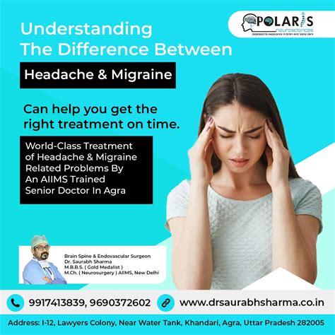 Difference Between Headache And Migraine Best Headache And Migraine Doctor In Agra Polaris