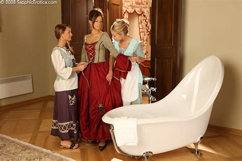 Three Chambermaids Undress And Lick Wet Twats In Wild Orgy