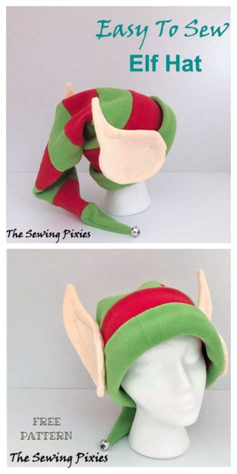 Diy Christmas Elf Hat Sewing Patterns