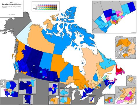 Canadian Election Atlas Federal Election Maps 2004 2011