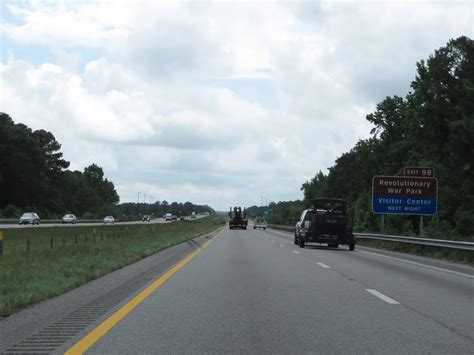 South Carolina Interstate 20 Eastbound Cross Country Roads