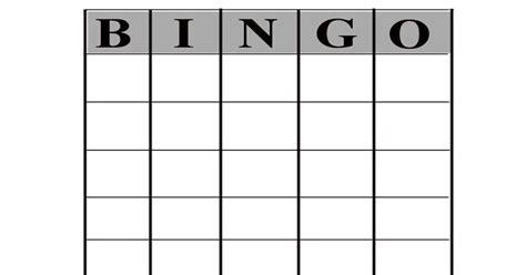 Sample Bingo Card Template Raisa Template