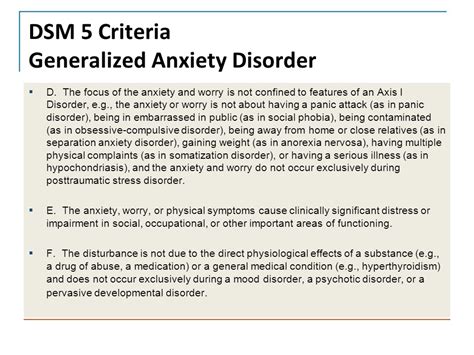 Generalized Anxiety Disorder Dsm 5 Restaurantbinger