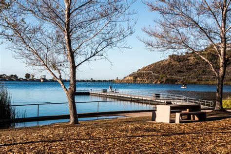 Lake Murray At Mission Trails Regional Park In San Diego Stock Photo