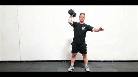 Single Arm Dumbbell Thrusters Youtube
