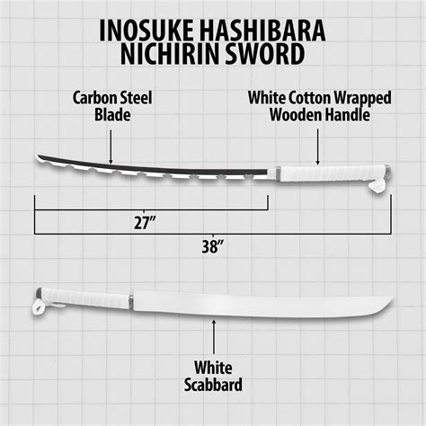 Inosuke Hashibara Nichirin Demon Slayer Sword And