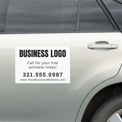 Business Logo Custom Car Magnet