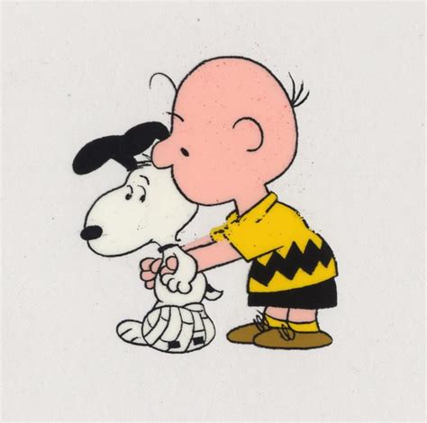 schulz charlie brown snoopy show animation cel charlie snoopy in