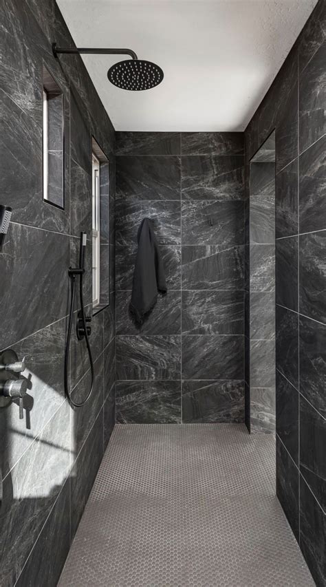 57 black bathroom ideas cool and dramatic stylish bathrooms master shower tile black