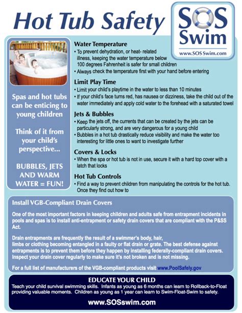 Sos Swim School Hot Tub Safety