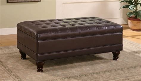 Rectangle coffee table tufted top sofa stores 90254. 21 Brown Ottomans Under $100 (Square, Rectangle & Round ...