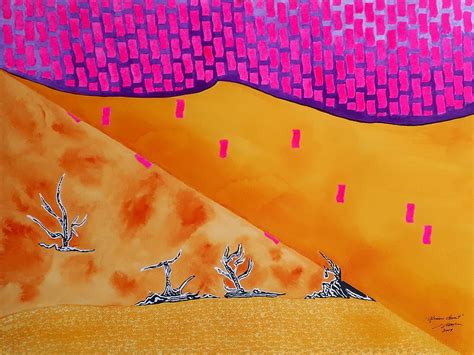 African Desert Painting By Michael J Cooper Fine Art America