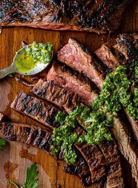 Working in batches if necessary, lay the skirt steak skewers on the hot grill grates, perpendicular to the grates. Grilled Skirt Steak Recipe | Recipe in 2020 | Skirt steak ...