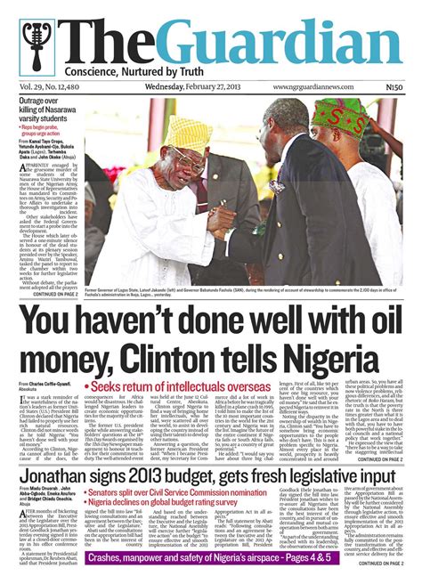 Wednesday 27 2013 The Guardian Nigeria By The Guardian Newspaper Issuu