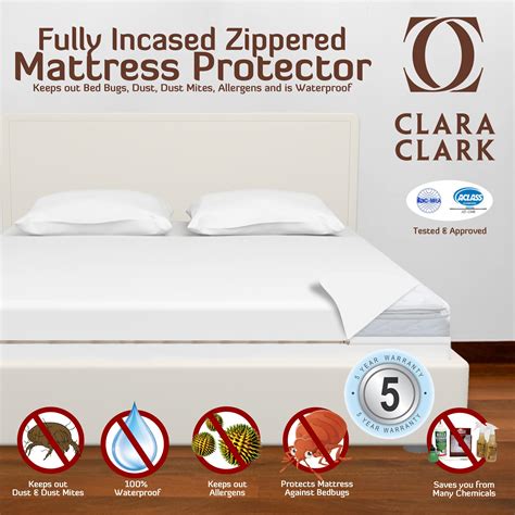 Bed bugs can disrupt your sleep when they force you to the uncomfortable couch, and you wake up with a stiff neck in the morning. Amazon.com: Clara Clark Queen Size - Hypoallergenic Water ...