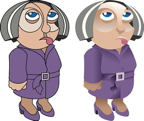 Royalty Free Grumpy Old Woman Clip Art Vector Images