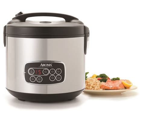 Aroma Arc Sb Cup Cooked Digital Cool Touch Rice Cooker Food