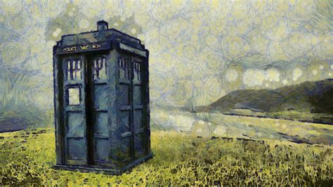 Wallpaper Painting Artwork Doctor Who Tardis The Doctor Art