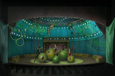 A scenic design sketch of Pippin by Tony-nominated designer Scott Pask