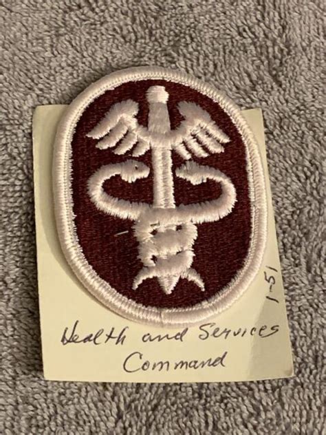 Health And Service Command Army Patch Insignia Ebay