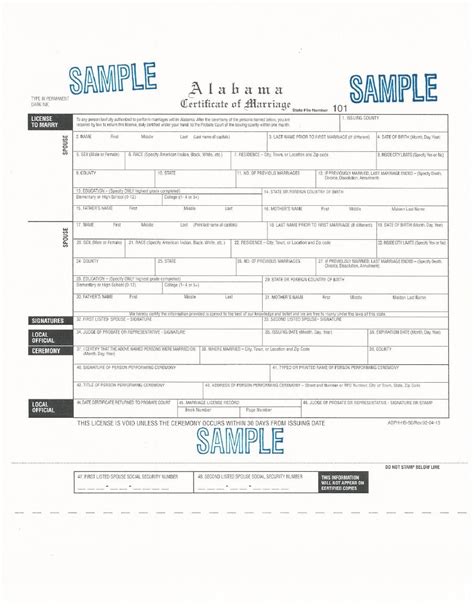 New Marriage Certificate Design For Alabama After Court Rulings
