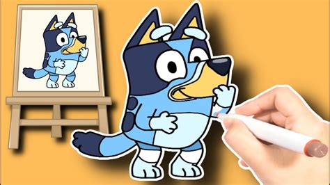 How To Draw Disney Bluey Draw So Cute New Youtube
