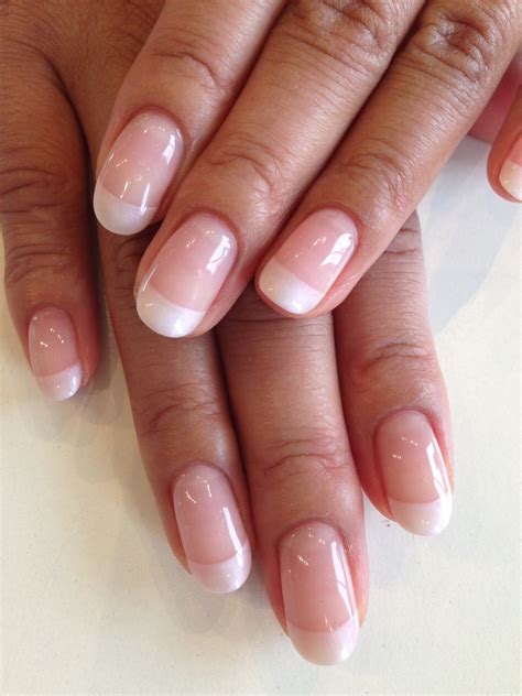 Classic French Manicure Done With The New Bio Sculpture Gel`s Elegant