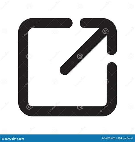 External Link Icon Open Page Icon Stock Illustration Illustration Of