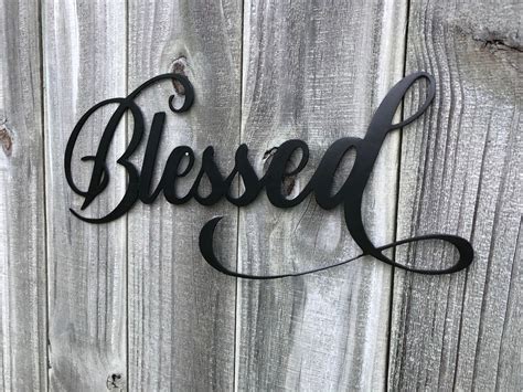 Blessed Metal Wall Decor Metal Wall Art Metal Art Blessed Mind