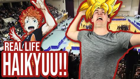 I Went To The Real Life Haikyuu Volleyball Championship Youtube