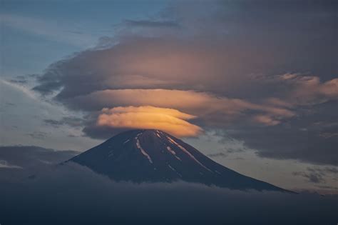 5 Layer Lenticular Cloud Mount Fuji Japan Photographed By