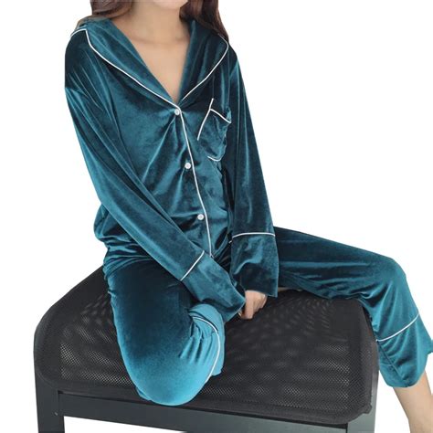 Elegant Soft Pajamas Women Sleepwear Spring Winter Warm Plus Size Long