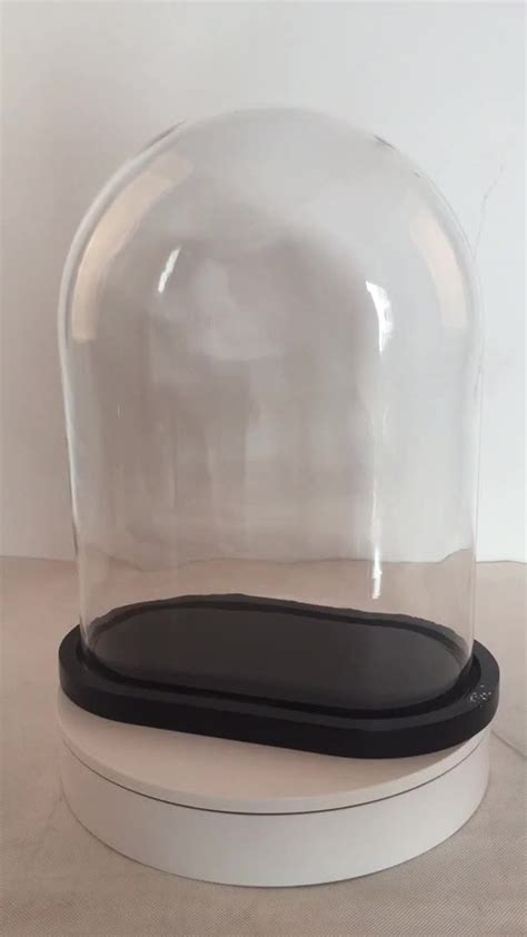 Oval Glass Dome With Wood Base Buy Glass Dome With Baseglass Display