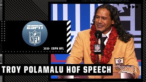 Troy Polamalu S 2020 Pro Football Hall Of Fame Induction Speech NFL
